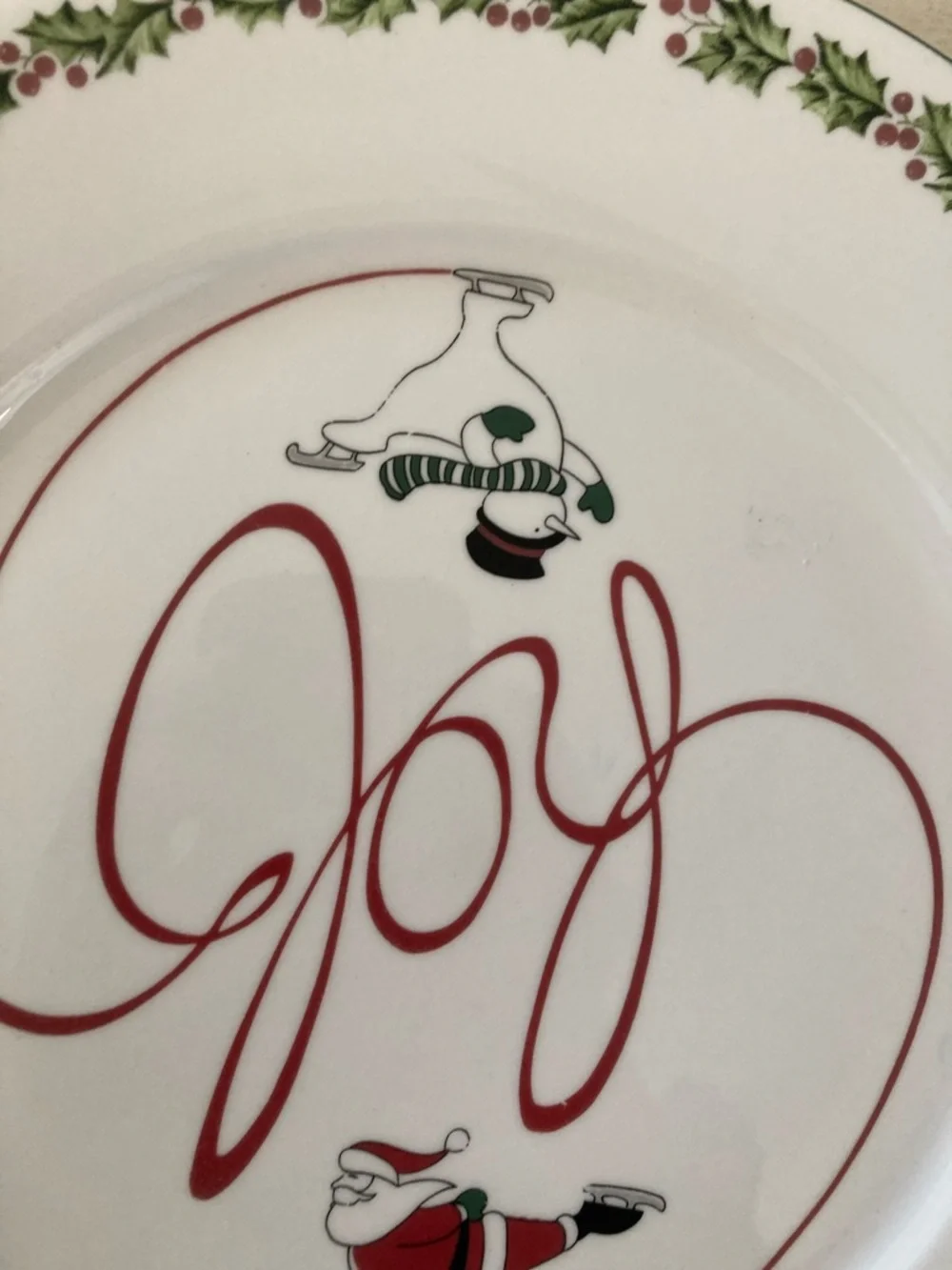 🎄Joy Holiday Cake Plate Platter
